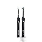 Oral-B PRO 2 2900 Elektrische Zahnbürste/Electric Toothbrush, Doppelpack mit 2 Aufsteckbürsten, mit 2 Putzmodi und visueller Andruckkontrolle für Zahnpflege, Geschenk für Sie/Ihn, schwarz