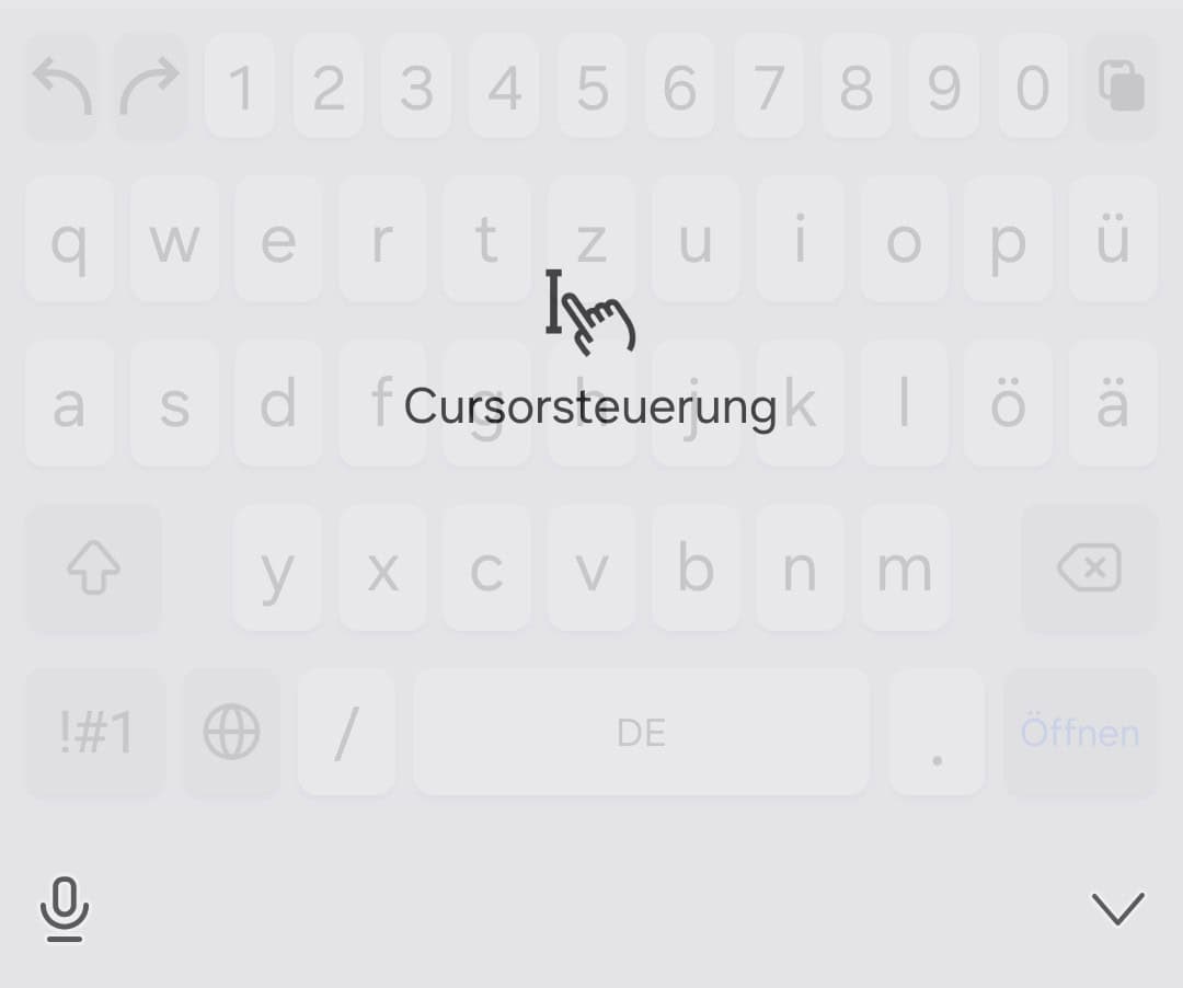 Präzise Cursorsteuerung